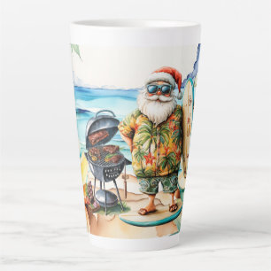 Weihnachten im Juli mit dem Weihnachtsmann am Stra Milchtasse