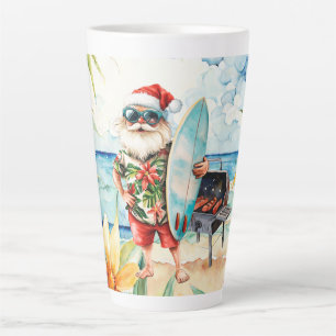 Weihnachten im Juli mit dem Weihnachtsmann am Stra Milchtasse