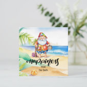 Weihnachten im Juli mit SANTA CLAUS am Strand (Stehend Vorderseite)