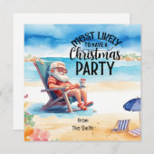 Weihnachten im Juli mit SANTA CLAUS am Strand (Vorne/Hinten)