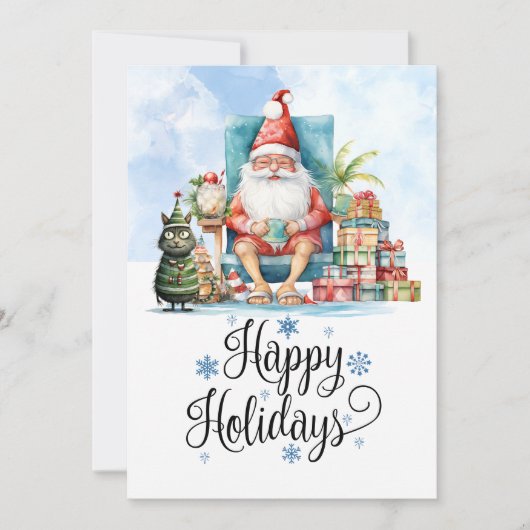 Weihnachten im Juli mit SANTA CLAUS am Strand (Vorderseite)