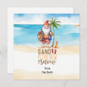 Weihnachten im Juli mit SANTA CLAUS am Strand (Vorne/Hinten)