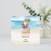 Weihnachten im Juli mit SANTA CLAUS am Strand (Stehend Vorderseite)