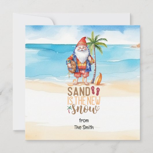 Weihnachten im Juli mit SANTA CLAUS am Strand (Vorderseite)