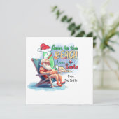 Weihnachten im Juli mit SANTA CLAUS am Strand (Stehend Vorderseite)
