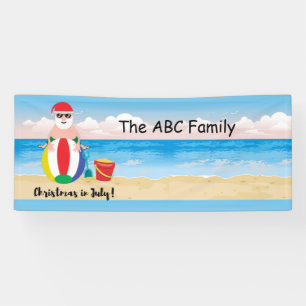 Weihnachten im Juli mit SANTA CLAUS Banner