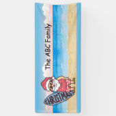Weihnachten im Juli mit SANTA CLAUS Banner (Vertikal)