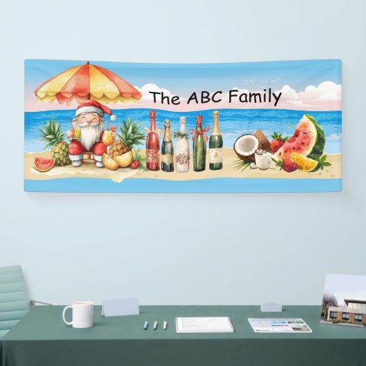 Weihnachten im Juli mit SANTA CLAUS Banner (Messe)