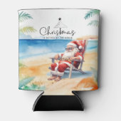 Weihnachten im Juli mit SANTA CLAUS Dosenkühler (Vorderseite)
