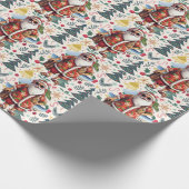 Weihnachten im Juli mit SANTA CLAUS Geschenkpapier (Ecke)