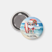 Weihnachten im Juli mit SANTA CLAUS Magnet (Vorderseite/Rückseite)