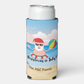 Weihnachten im Juli mit SANTA CLAUS Selters Dosenkühler (Seltzer Vorderseite)