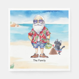 Weihnachten im Juli mit SANTA CLAUS Serviette