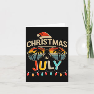Weihnachten im Juli mit Vintagen Sommersonnenschir Karte
