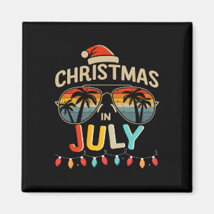 Weihnachten im Juli mit Vintagen Sommersonnenschir Magnet