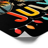 Weihnachten im Juli mit Vintagen Sommersonnenschir Poster (Ecke)