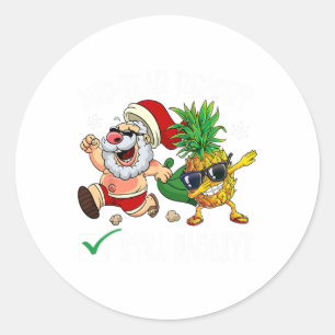 Weihnachten im Juli Mitte des Jahres Bericht immer Runder Aufkleber