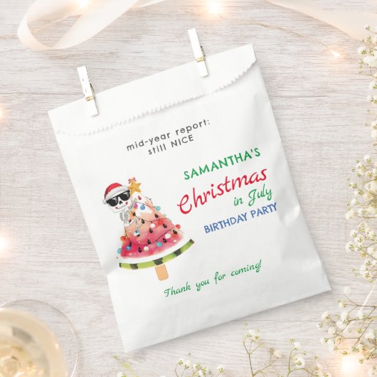 Weihnachten im Juli Naughty oder Nice Kleinkind Ge Geschenktütchen (Ausgeschnitten)