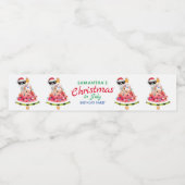 Weihnachten im Juli Naughty oder Nice Kleinkind Ge Wasserflaschenetikett (Einzelnes Label)