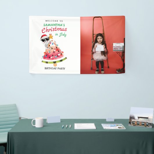 Weihnachten im Juli Naughty oder Nice Kleinkind Wi Banner (Messeveranstaltung)