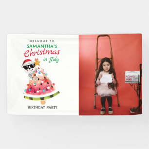 Weihnachten im Juli Naughty oder Nice Kleinkind Wi Banner