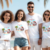 Weihnachten im Juli Niedlich Santa Tropical Summer T-Shirt