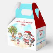 Weihnachten im Juli Niedlicher Weihnachtsommer Geschenkschachtel (Rückseite)