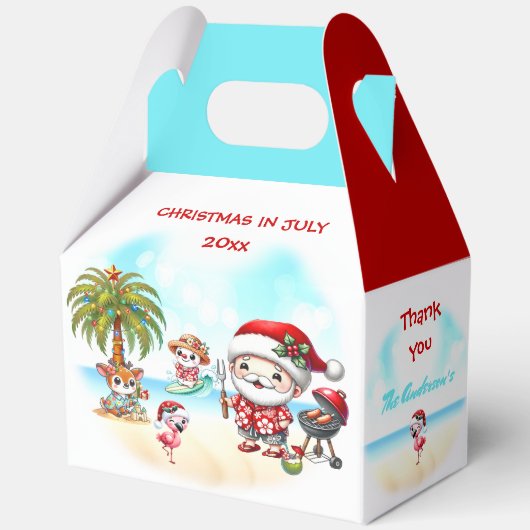 Weihnachten im Juli Niedlicher Weihnachtssommer Gr Geschenkschachtel (Vorderseite)