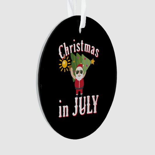 Weihnachten im Juli Ornament (Vorderseite)