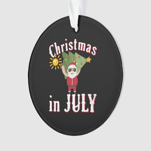 Weihnachten im Juli Ornament (Vorderseite)