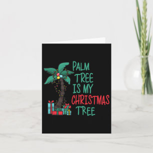 Weihnachten im Juli Palm Tree Sommer Weihnachten Karte