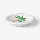 Weihnachten im Juli Palm Trees Party Paper Bowls Pappteller (Gewinkelt)