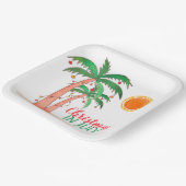 Weihnachten im Juli Palm Trees Party Paper Teller (Gewinkelt)