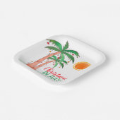 Weihnachten im Juli Palm Trees Party Paper Teller (Gewinkelt)