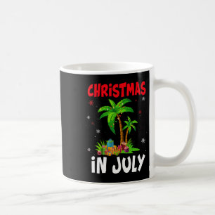 Weihnachten im Juli Palme Xmas Baum Strand Sommer Kaffeetasse