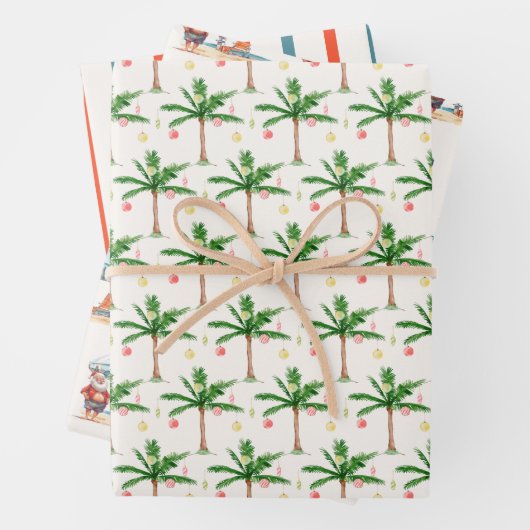 Weihnachten im Juli Palmen Tree, Sommer Weihnachte Geschenkpapier Set (Beispiel)