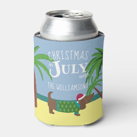 Weihnachten im Juli Party Dosenkühler (Kanne Vorderseite)