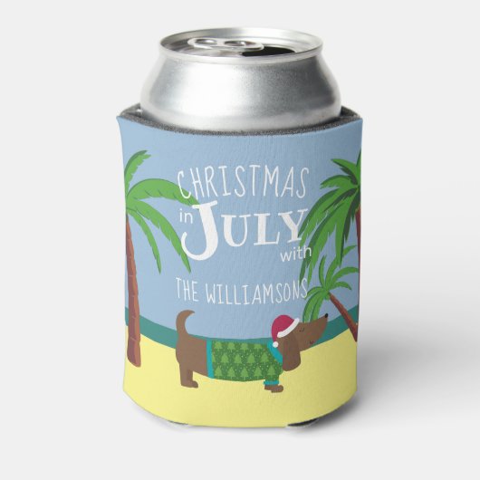 Weihnachten im Juli Party Dosenkühler (Kanne Rückseite)