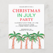 Weihnachten im Juli Party Einladung (Vorderseite)