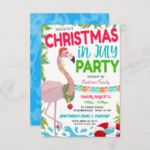 Weihnachten im Juli Party Einladung (Vorne/Hinten)