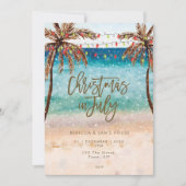 Weihnachten im Juli Party Einladung (Vorderseite)