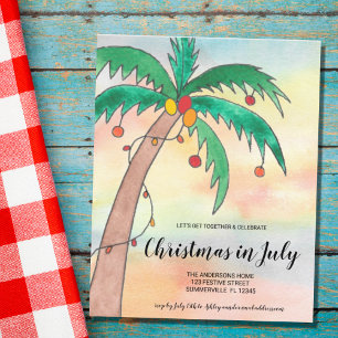 Weihnachten im Juli - Party Einladung