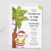 Weihnachten im Juli Party Einladung (Vorderseite)