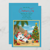 Weihnachten im Juli Party Einladung (Vorne/Hinten)