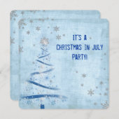 Weihnachten im Juli Party Einladung (Vorne/Hinten)