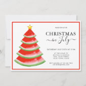 Weihnachten im Juli Party Einladung (Vorderseite)