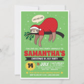 Weihnachten im Juli Party Einladung (Vorderseite)