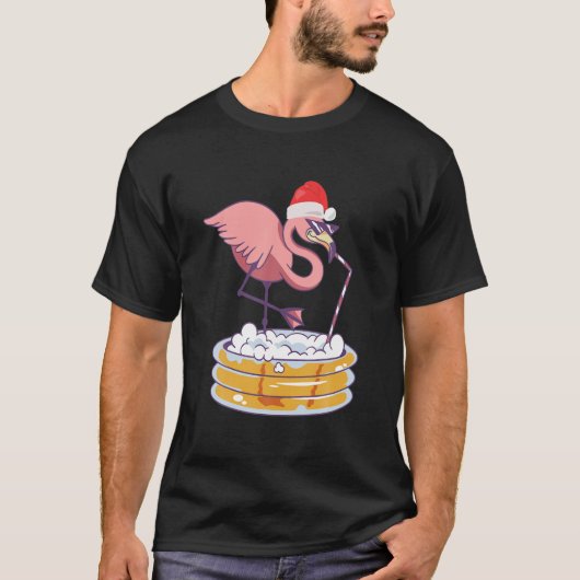 Weihnachten im Juli Party Flamingo Bird Summer Vac T-Shirt (Vorderseite)