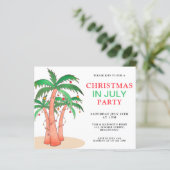 Weihnachten im Juli Party Palmen einladen (Stehend Vorderseite)