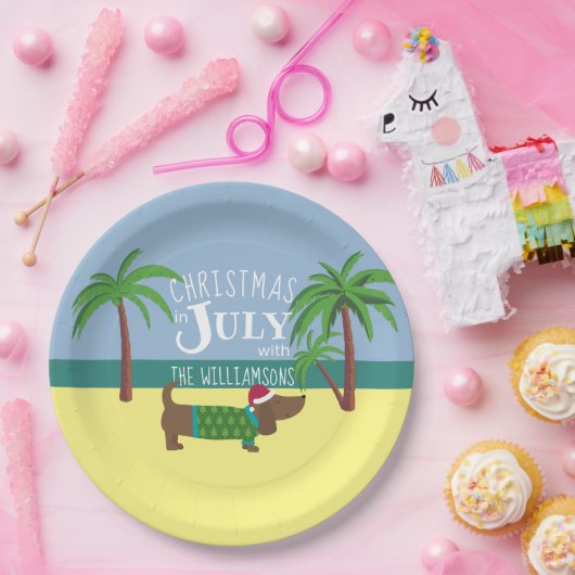 Weihnachten im Juli Party Pappteller (Party)